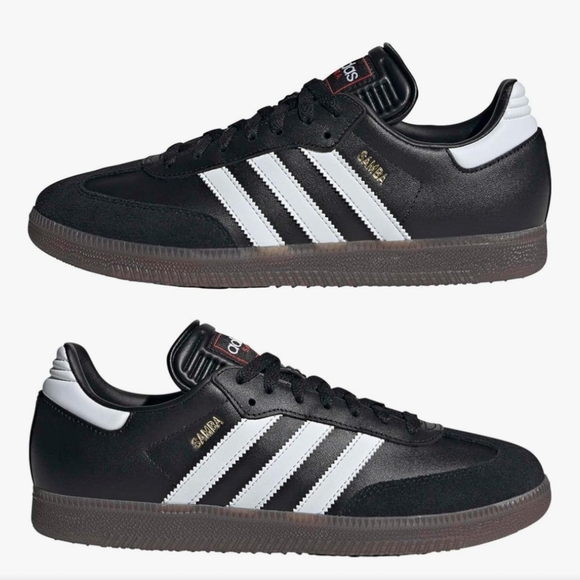 Adidas Samba Classic Black and White Shoes - Picture 1 of 9
